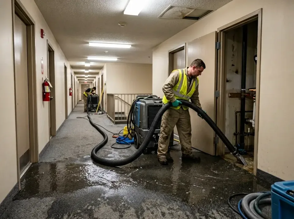 multi-unit-apartment-hallway-f-005 — frequently asked questions, Emergency Burst Pipe Water Extraction & Removal in Larose,…